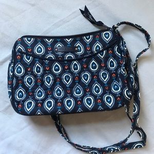 blue vera bradley mini purse